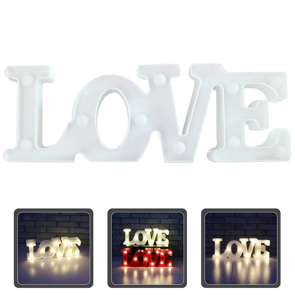 

Creative Atmosphere Light Sign Love Letter Decor Safe Bedroom Living Room Valentine Ornament Gift Love Sign