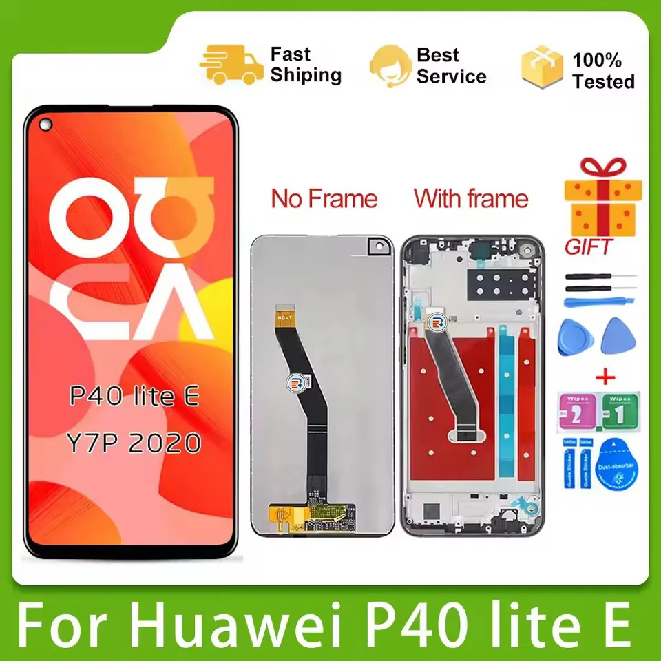 

6.39" Original Y7P 2020 LCD Display For Huawei P40 LITE E Lcd Touch Screen Digitizer Assembly ART-L28 ART-L29 ART-L29N and Frame