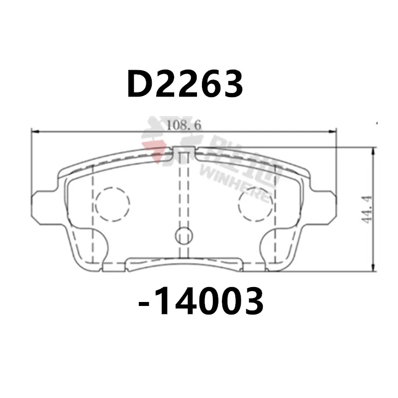 Rear Brake Pad-14003 Is Suitable For Xingtu Lx/Wind Chase/Et-I/Cloudiness π1 360/Pro/π3/Auto Parts Ceramic Brake Pads Mat