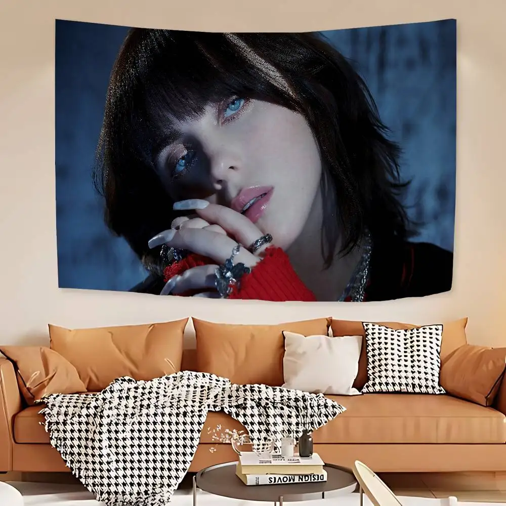 Pop Singer B-Billie Hanging Bohemian Tapestry Bohemian Wall Tapestries Mandala Kawaii Room Decor