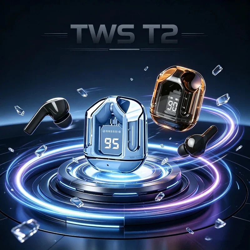 TWS Wireless Headset Fone Bluetooth Earphones Adopt Refined Acoustic Tuning, Lightweight Frame, Easy Pairing for Audio