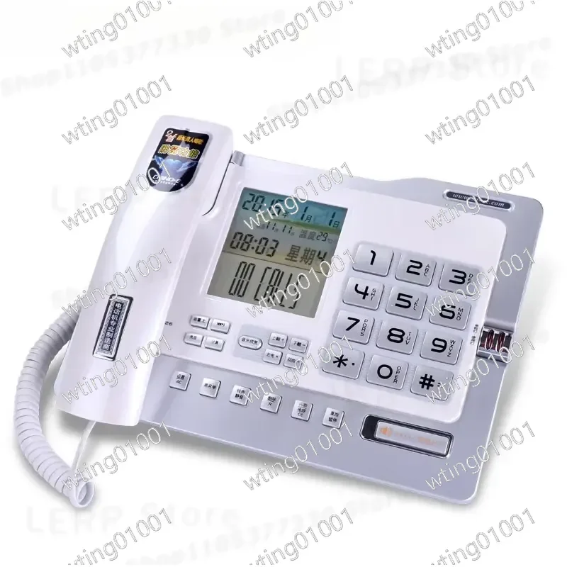 for G026 Corded Telephone with Caller ID and Block List Dual Port Quiet Mode Wired Desk Phone for Corporate Residential Use