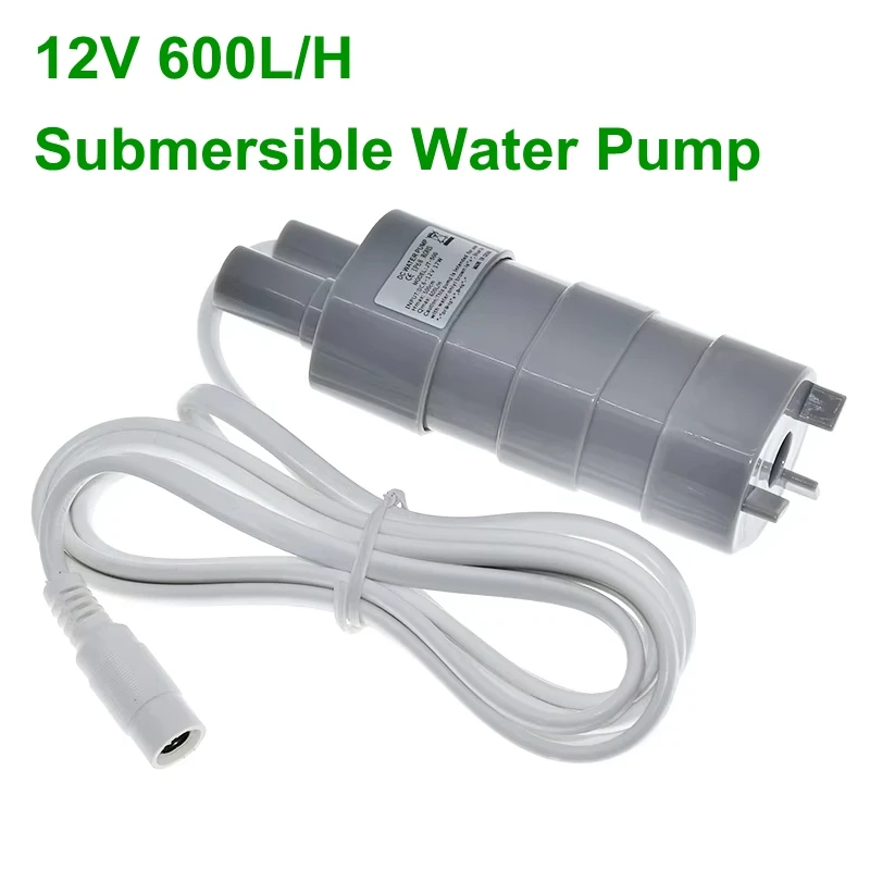 

Погружной насос постоянного тока TZT 12В, 600 л/ч, высокого давления, трехпроводной, с микромотором, с адаптером USB 5.5X2.1