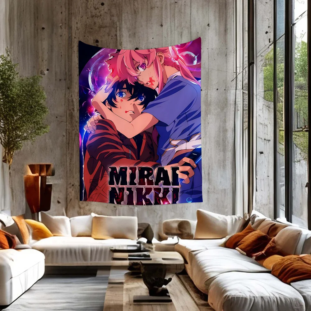 

Anime Mirai Nikki Cartoon Tapestry Bohemian Wall Tapestries Mandala Wall Hanging Sheets