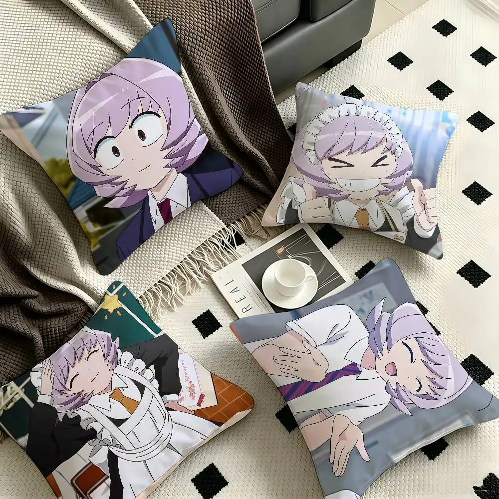 1pc Najimi Osana Komi Can't Communicate Pillow Case Fashion Square Pillowcase Bedroom Sofa Room Ins Decoration Leisure