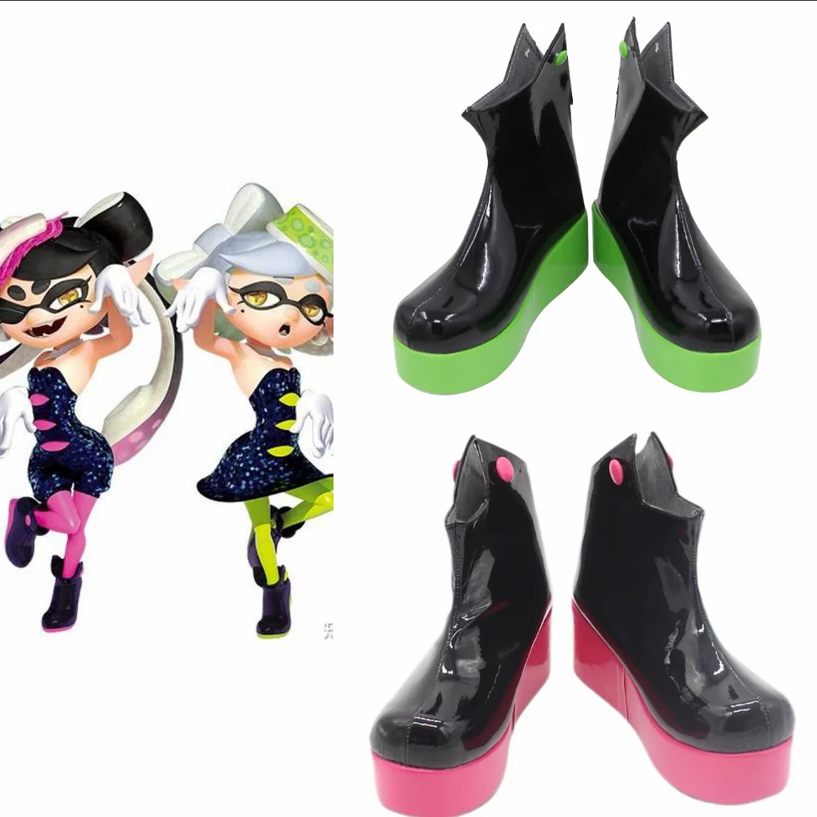 

Splatooning Callie Marie, обувь для косплея, женская обувь для Хэллоуина, карнавала, вечерние маскировочные туфли, женская обувь для ролевых игр