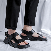 Fashion Trends Man's Thick Soled Sandals Summer Sandals Men Outdoor Casual Beach Vacation Sandal Anti-slip WearableMen Sandals