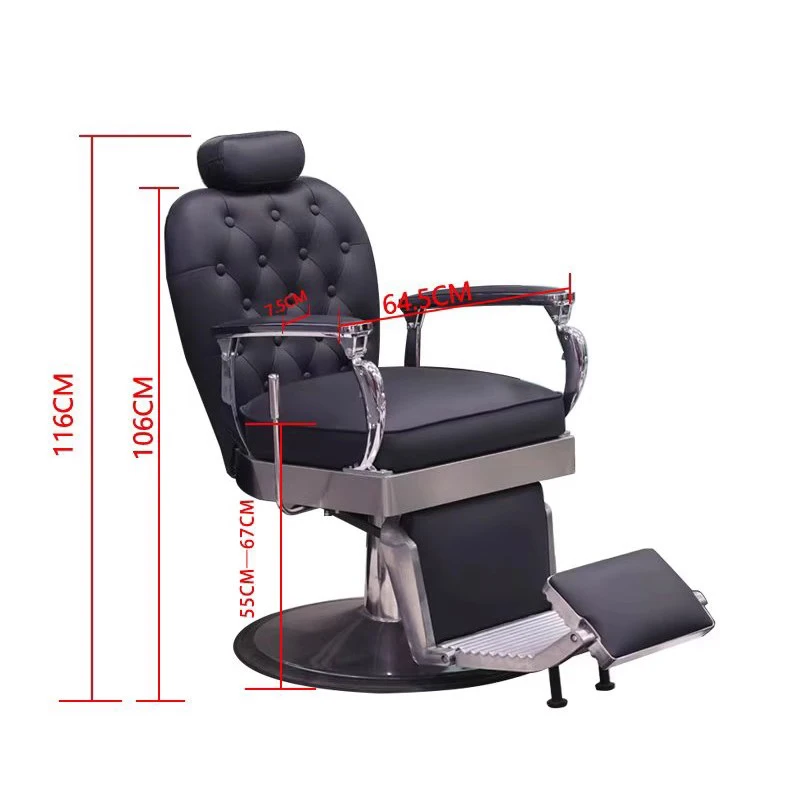 Hair Salon Exclusive Barber Chair Oil Head Modern Salon Chair Comfortable Luxury Footrest Chaise De Coiffure Salon Furniture