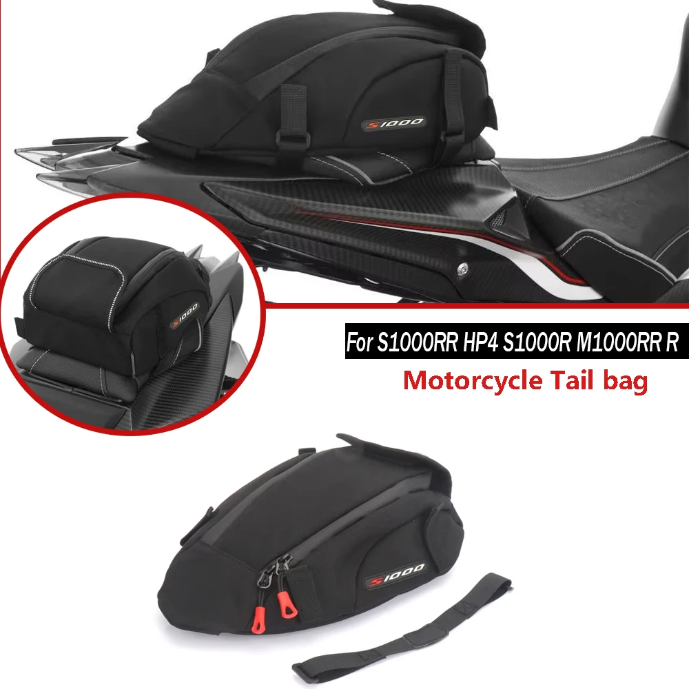 

﻿ For BMW S1000RR HP4 S1000R M1000RR M1000R Motorcycle Rear back seat Top bag storage Waterproof bag black kit