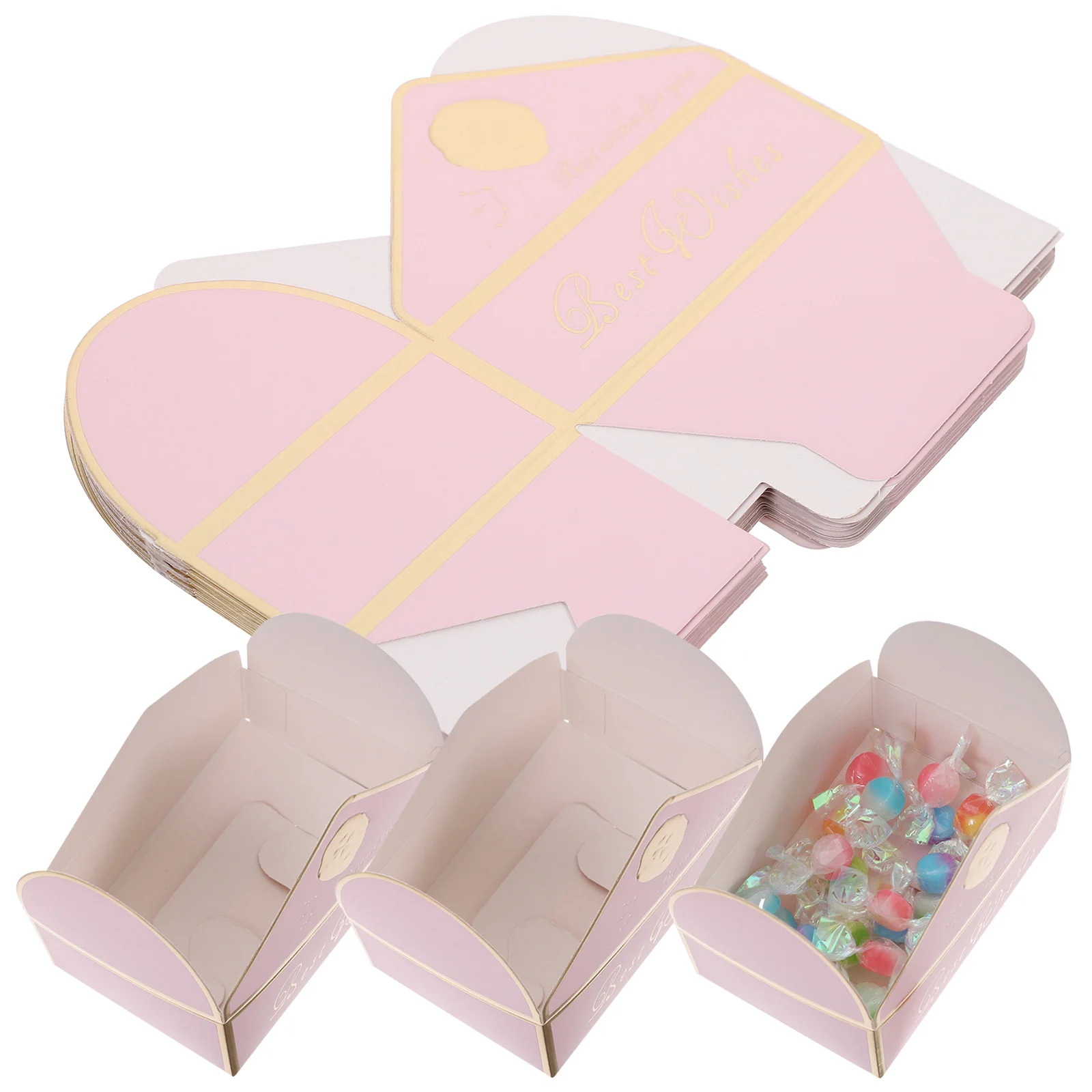 

18pcs Gift Boxes Wedding Party Favors Small Candy Bags Birthday Present Packaging Treat Containers Chocolate Decorative Paper