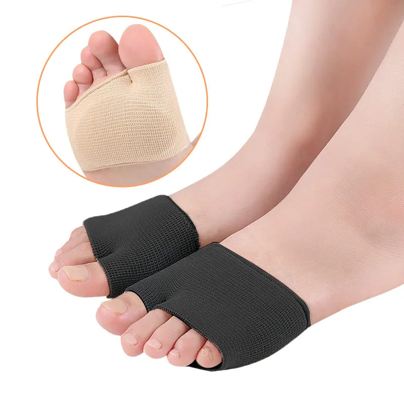 Bantalan Metatarsal untuk Wanita dan Pria, Bantalan Telapak Kaki untuk Meredakan Nyeri Bola Kaki, Sol Sepatu Setengah Kaos Kaki, Penyangga Gel Lembut, Bantalan Kaki 2pcs