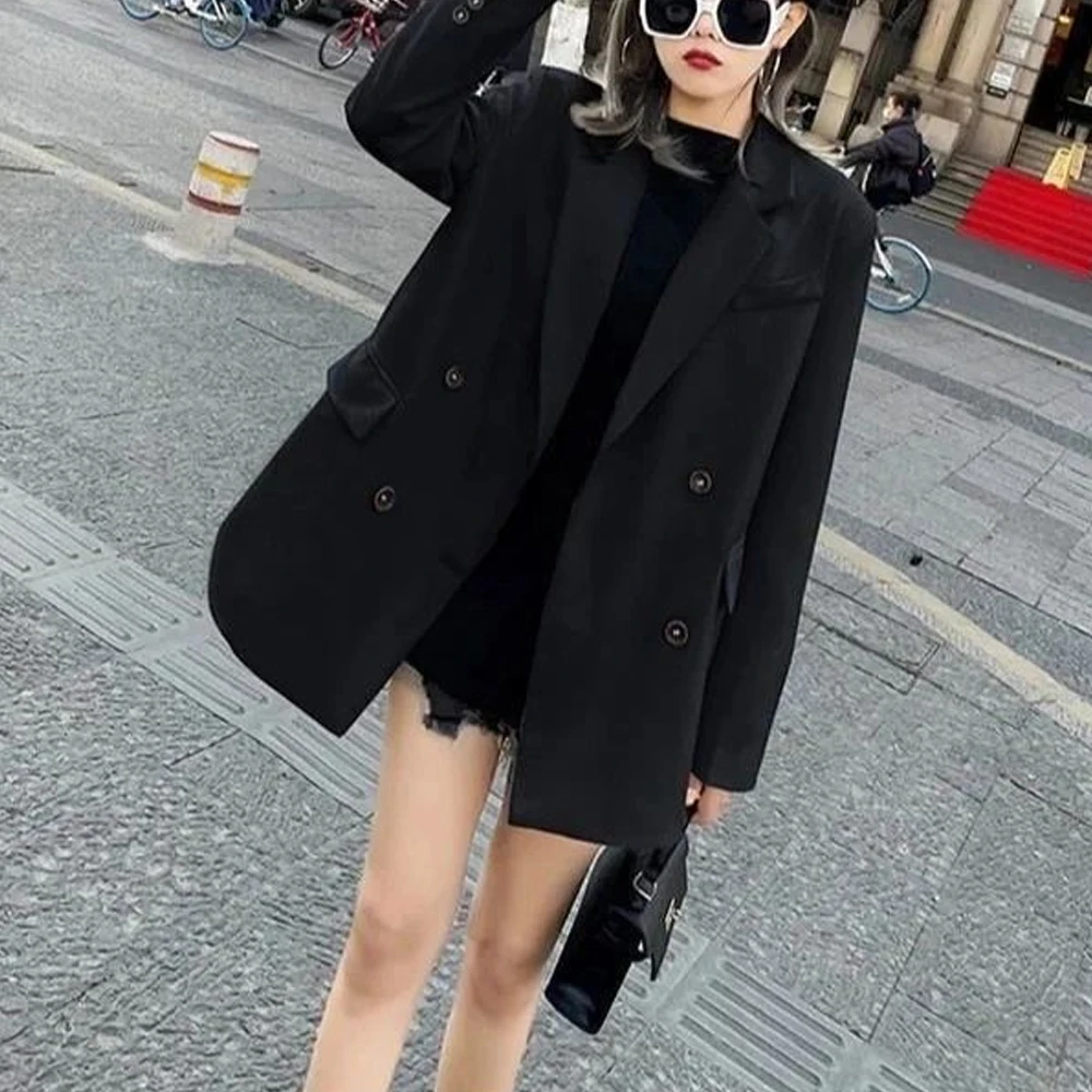 Long Sleeve Blazers Women Elegant Solid Color Lady Korean Style Office Lady Blazers Harajuku All-match Chic Blazer New