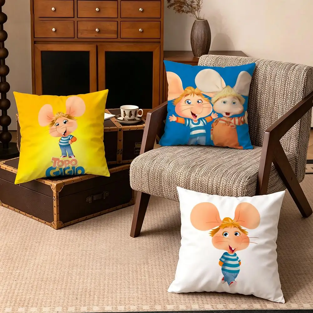 IP-Topo GigioS Cushion Cover Soft Velvet Cushion Cover Set 4Pcs 50x50 45x45 Zipper Pillowcase for Home Decor