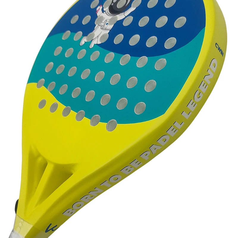 Child Padel racket Tennis racket Paddle racket Cricket bat Beach tennis racket Racket tennis 50%carbon fiber 50%glass fiber view 3