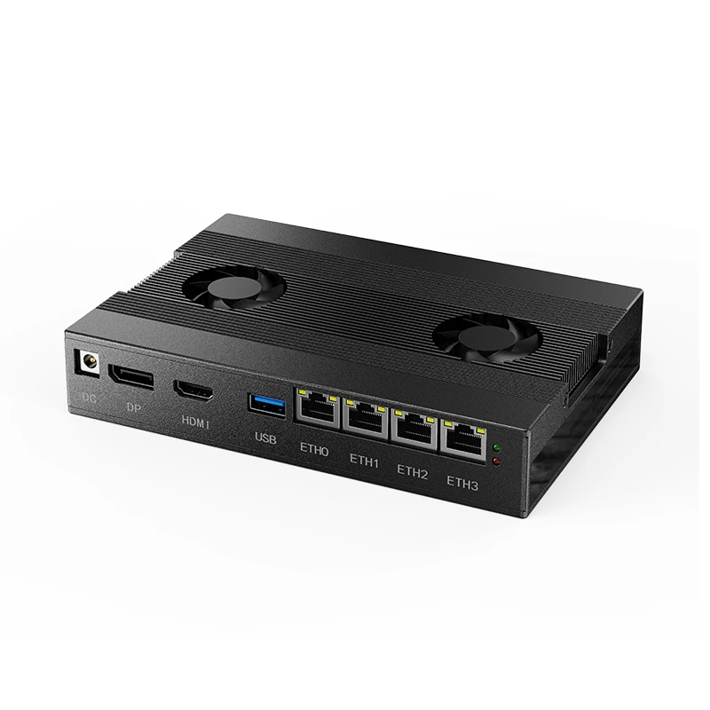 2025 Intel i5-8250U i3-8130U Mini PC Micro Firewall Apparecchio 4 * i226 Porte LAN Alimentazione su Ethernet Mini Computer Server domestico