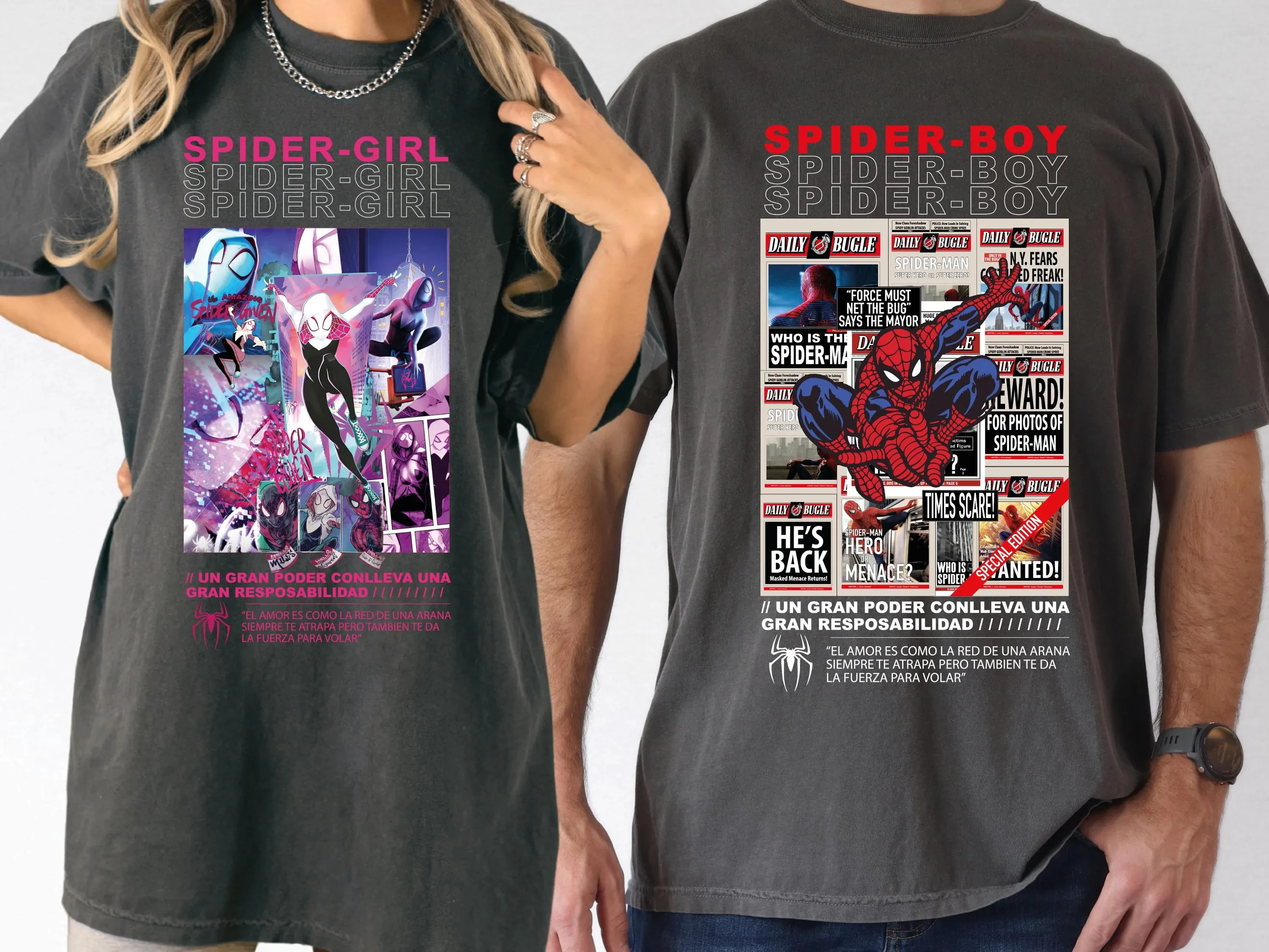 2026 New Movie Spider-Man Brand New Day Tom Holland Retro Print T Shirt Men Women Y2K Harajuku Loose Casual Tee Street Fashion view 5
