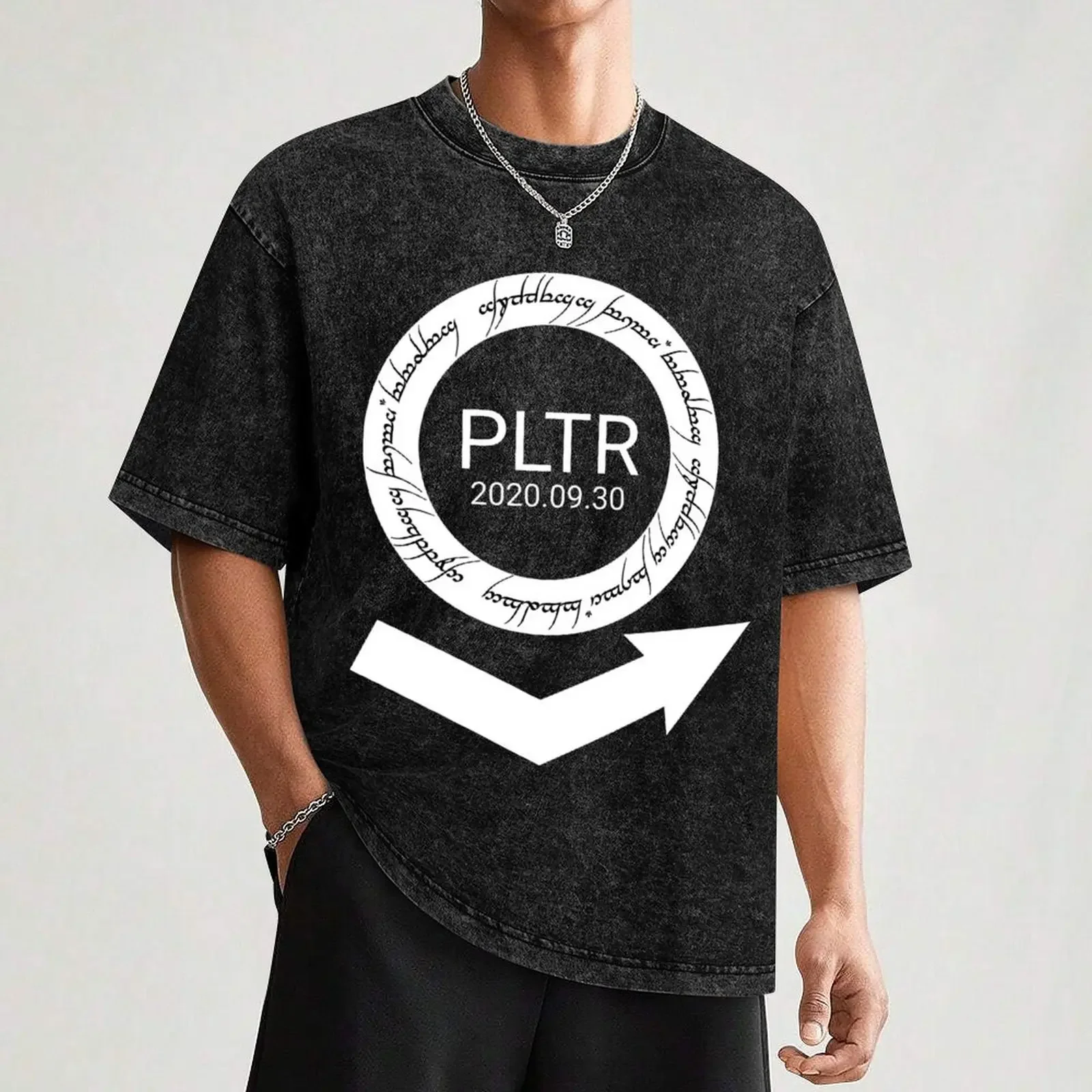 PLTR DPO تي شيرت الملابس الجمالية قميص مخصص أنيمي التي شيرت جرافيك تي شيرت رجالي تي شيرت