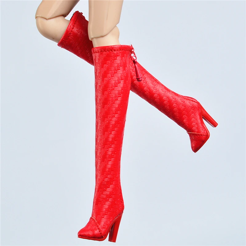 Doll toy Long shoes high quality fit for your FR2 FR6.0 Nuface boots Mirror matte true zipper F6