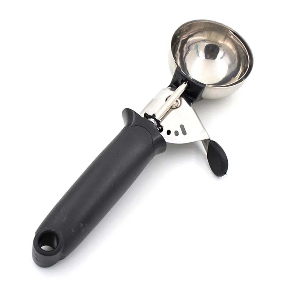 

Stainless Steel Ice Cream Scoop Ergonomic Handle Dishwasher Safe Hard Melon Ball Watermelon Digging Spoon
