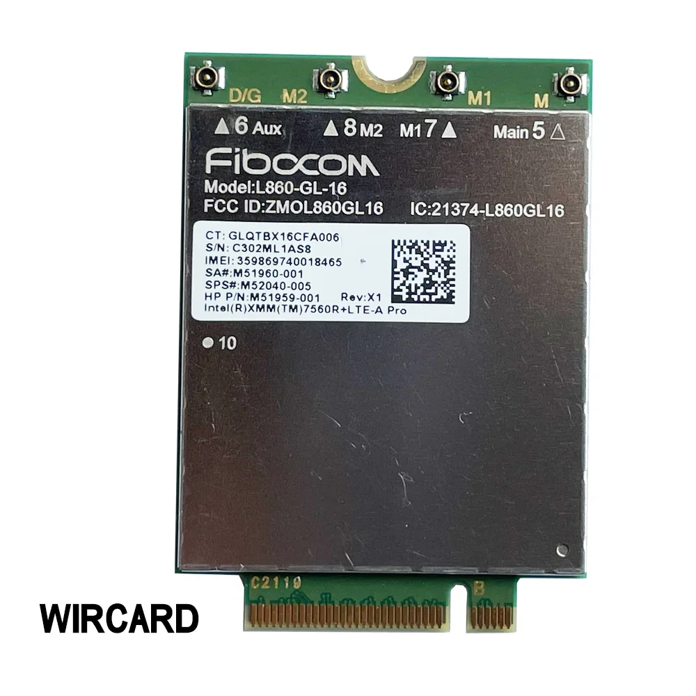 Modulo WIRCARD L860-GL-16 LTE CAT16 M.2 per modem 4G L860-GL M52040-005 4G NGFF M.2 per Laptop HP