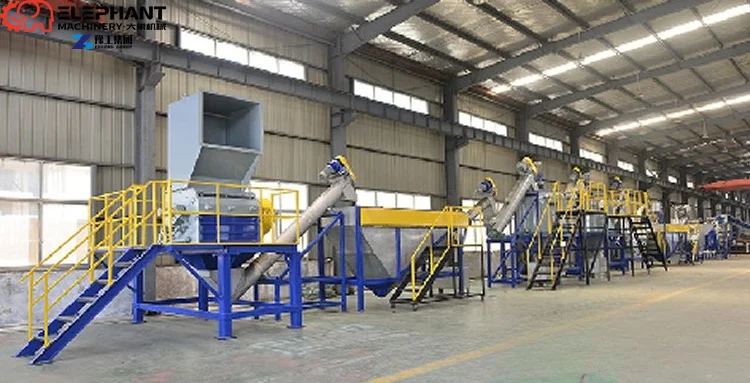 Complete Automatic Waste Plastic Recycling Line High Efficiency Energy Saving for Plastic Scrap Reprocessing Into Plastic Pellet