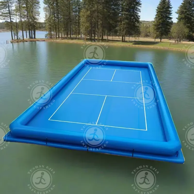 Inflatable Yacht Side Buoyant Pickleball Court Floor Mat Big Water Sports Platform for Yacht Owners Outdoor Recreational