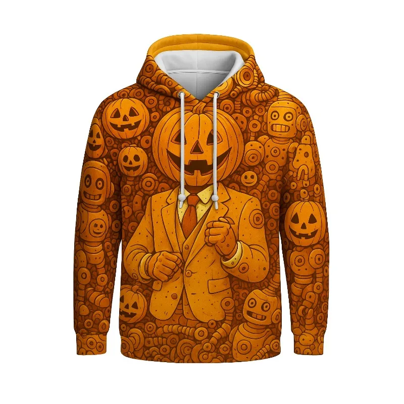 2025 جديد عصري للرجال هوديي ثلاثية الأبعاد مطبوعة هالوين اليقطين الذكور نمط مبتكرة ملابس يومية غير رسمية #2