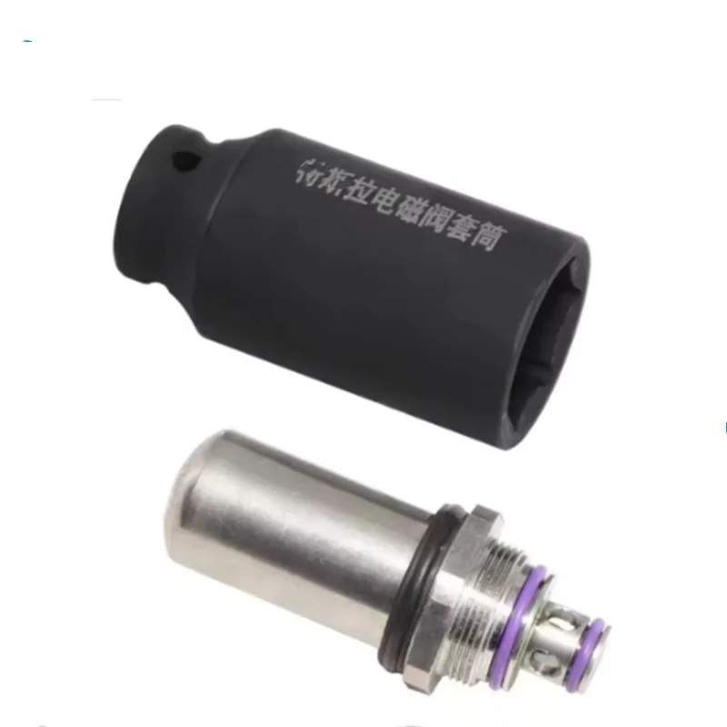 Solenoid Valve Socket and Removal Tool Kit Compatible with Tesla, 1/2 Inch Extended Hexagonal Socket Special Tool Socket