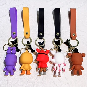Fnaf Essadelo Bonnie Die Clown -Anime -Figur Schlüsselbund, lila Spielzeug, fünf Nächte in Fredy, Cartoon Dolls, Kindergeschenk 10 Hauptverkaufsbär FNAF - №4