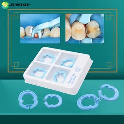 Dental Resin Clamp Dentist Dam Clips Using with Matrix Autoclavable 134℃ For Dentistry Lab 4PCS