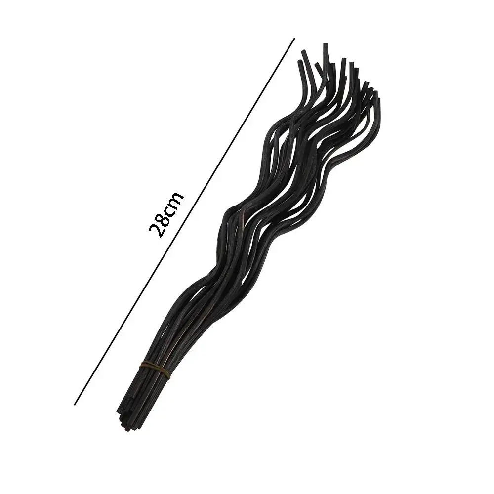 Image 7: Bâton diffuseur Long ondulé, 20 pièces, parfum de maison, désodorisant en rotin, café noir, 28CM, bâtons de recharge de remplacement
