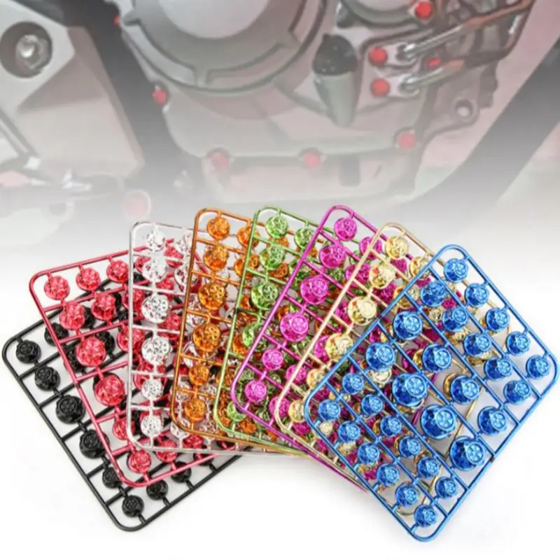 Motorcycle Engine Screw Cap Covers Universal Fit  Decorative Car Wheel Bolt Rust Resistance for All Seasons