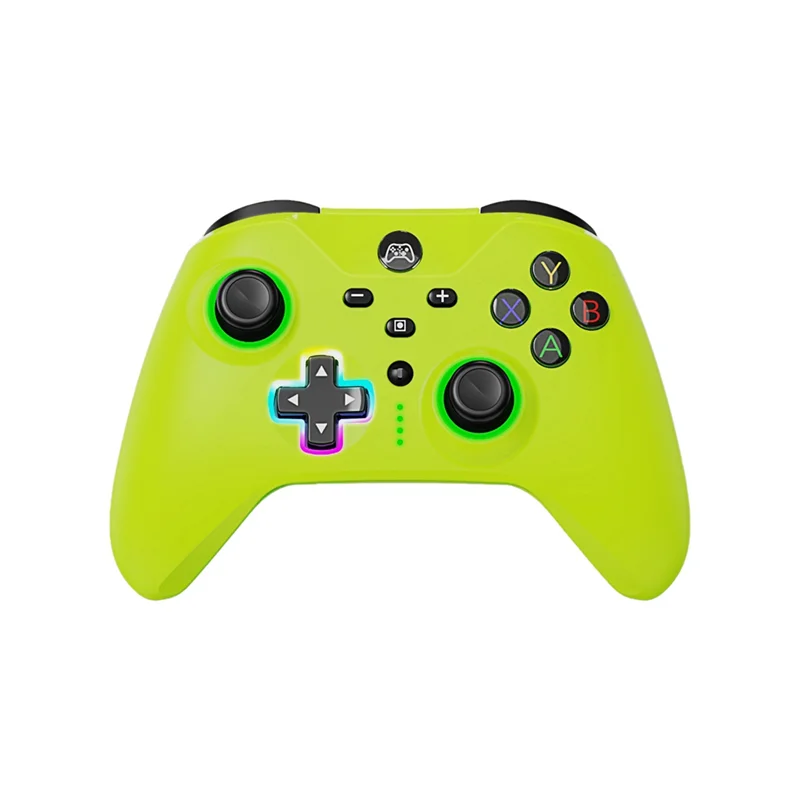 

Беспроводной игровой контроллер 2,4G со светодиодной мигающей подсветкой, макрофункциями для зеленого цвета