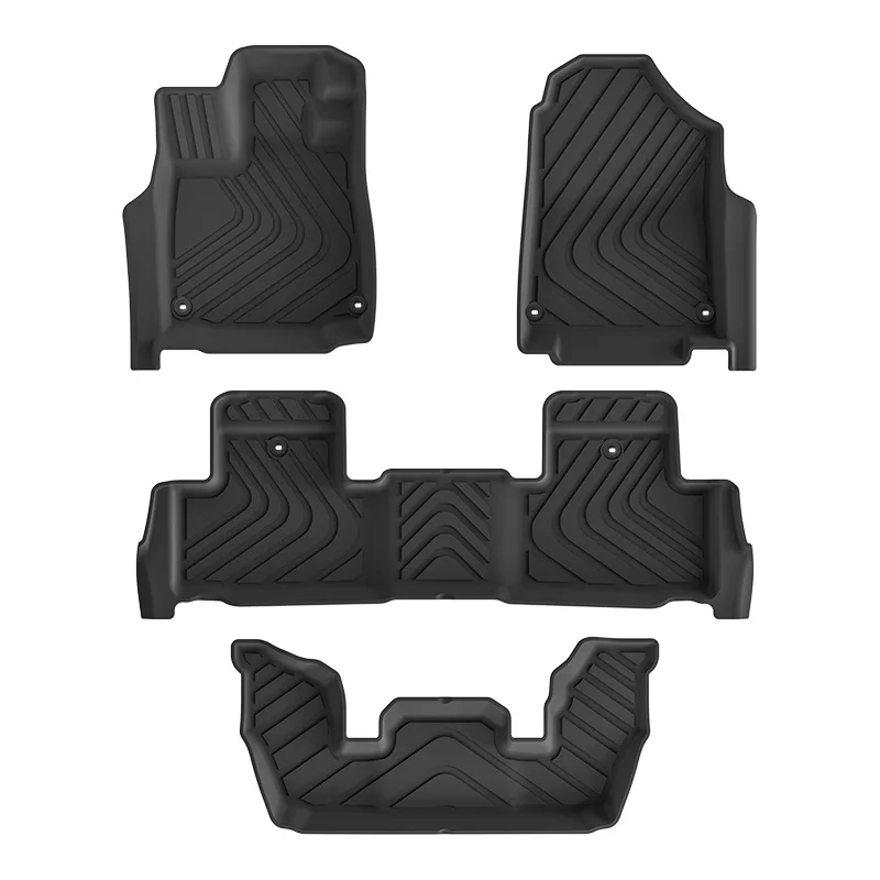 Rego 2.5mm Thick TPE Full Set Floor Trunk Mats for 2022-2025 Acura MDX Custom Fit Letter Pattern All-Weather Waterproof Car Mats