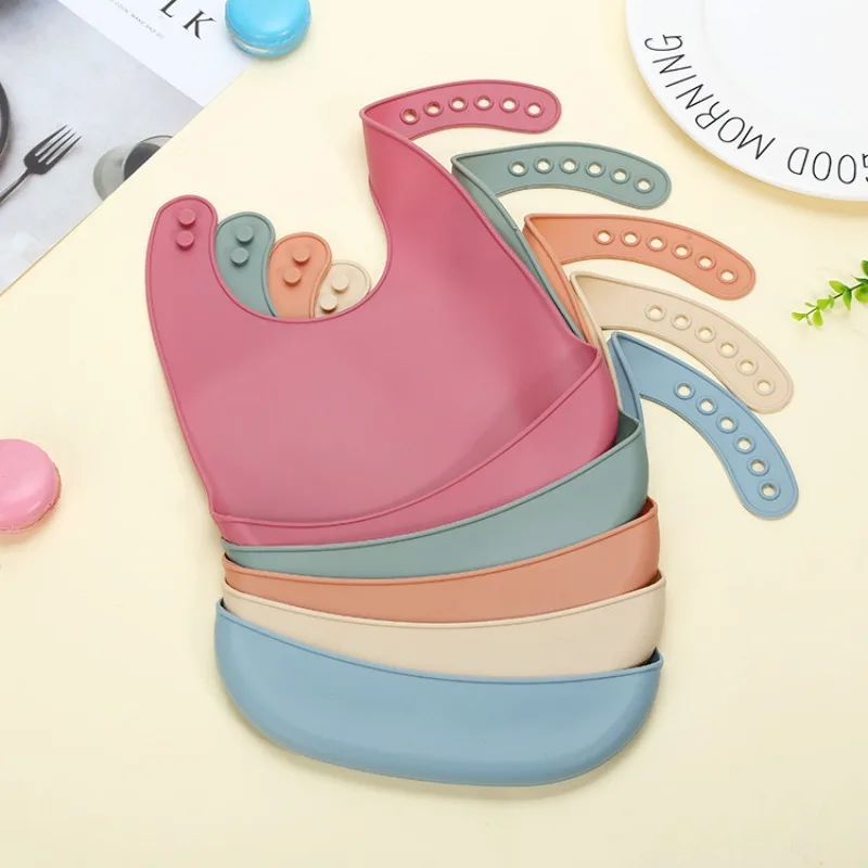 

Baby Bibs 3D Slicone Waterproof Bibs Adjustable Size Baby Feeding Tools Newborn Saliva Dripping Towel Children Scarf BPA Free