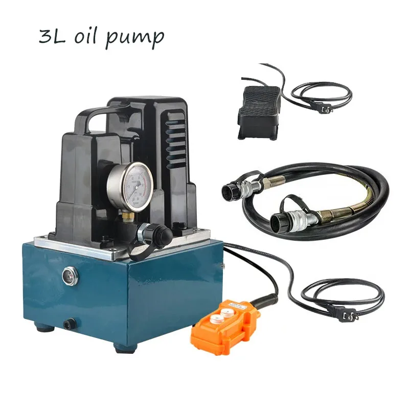 QQ-700 3L 2L Portable Electric Hydraulic Pump Ultra-small Hydraulic Station High Pressure Hydraulic Oil Pump 220V 1.2KW 3700r