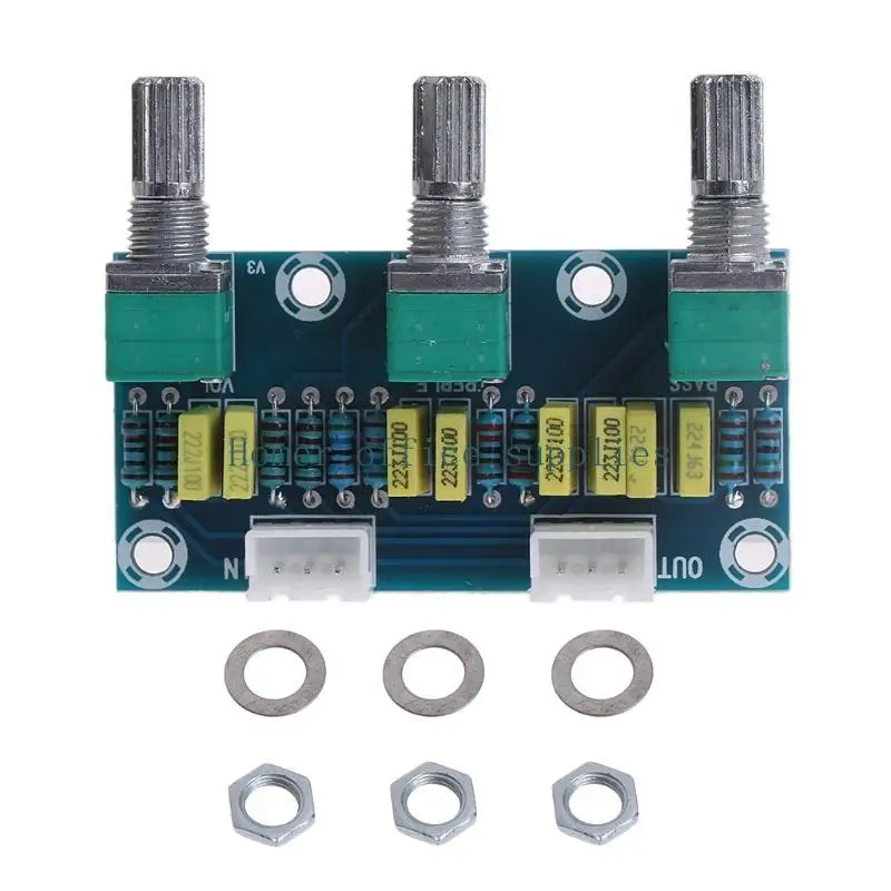 K43B HIFI Amplifier السلبي لوحة لهجة Treble Bass Volume Control Boyp Phreamp 2.1ch
