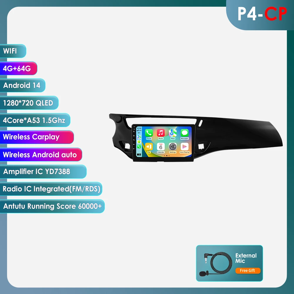 9 ''6115 Intelligent Scherm 2din Android Autoradio Multimedia Video Player voor Citroen C3 DS3 2010-2016 GPS Carplay Auto 4G RDS