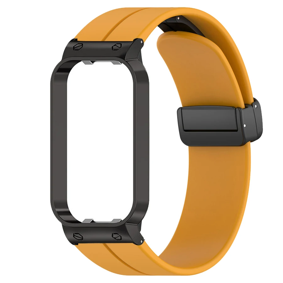 Pulseira de silicone para xiaomi smart band 8 active pulseira, peça de reposição para mi band 8