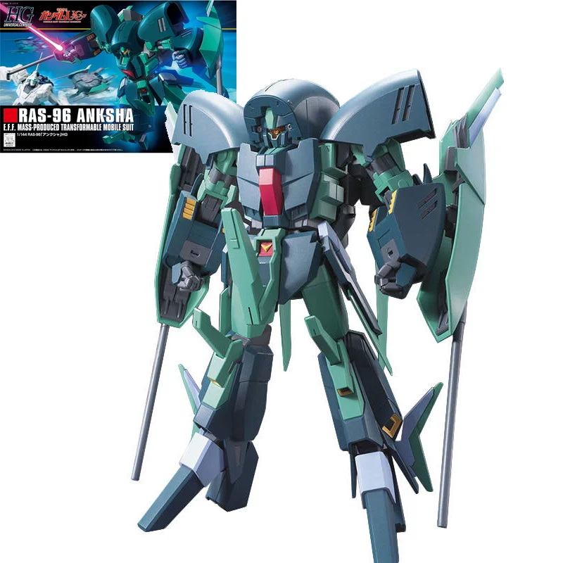 

Original Genuine Assembled Gundam Model HGUC 1/144 Anksha RAS-96 Gunpla Action Anime Figure Mobile Suit Toy Gift For Children