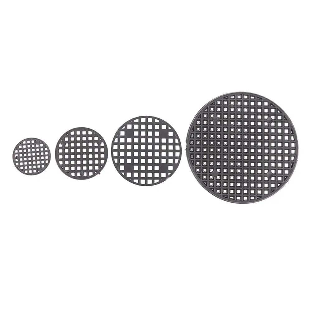 100/200/300Pcs Leak-proof Anti-corrosion Flowerpot Gasket Plastic Round Hole Bonsai Basin Grid Bottom Pad Breathable