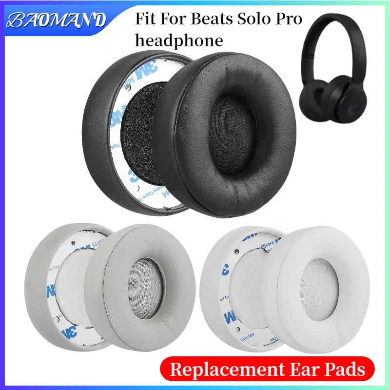

Replacement Ear pads for Beats Solo Pro Headphones Memory Foam Ear Cushions Earmuff Earpads headset Gamer Leather case