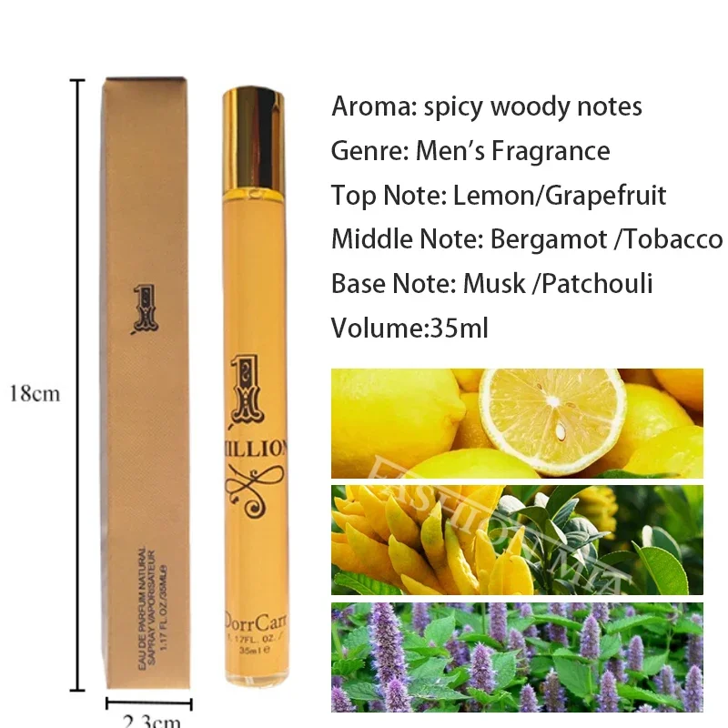 Original 80/35ml Perfume Luxury Eau De Parfum Long Lasting One Million Women's Cologne Fragrance Glass High Quality Body Spray