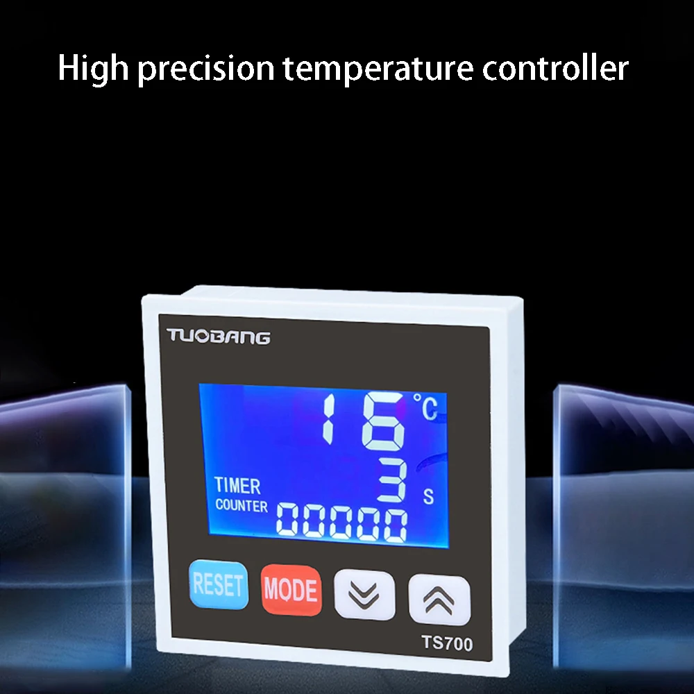 3 In 1 TS700 Temperature Controller Timer Counter LCD Digital Thermostat AC100~240V 0-999℃ Temperature Regulator Weather Station