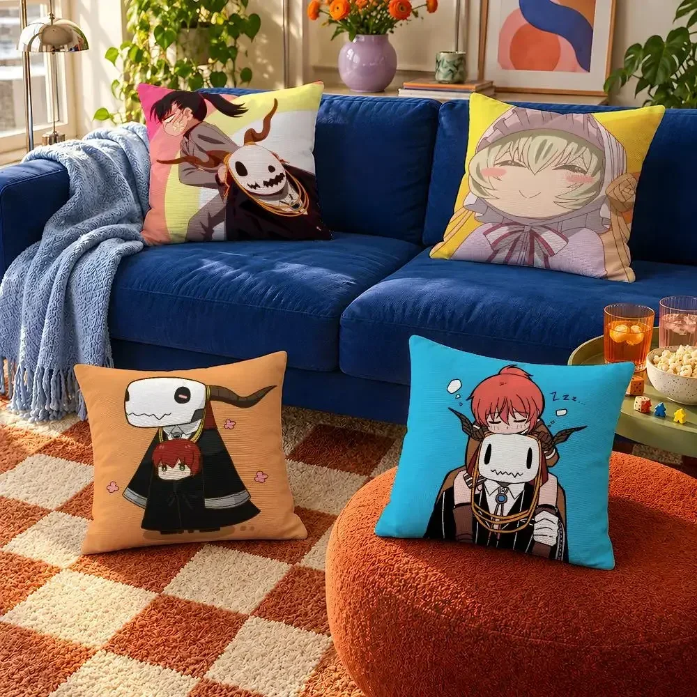 Cover Throw Chise Pillow Ancient Cover Magus' Soft Short The Plush Case For Sofa Bedroom Cozy Home Decor Anime Bride