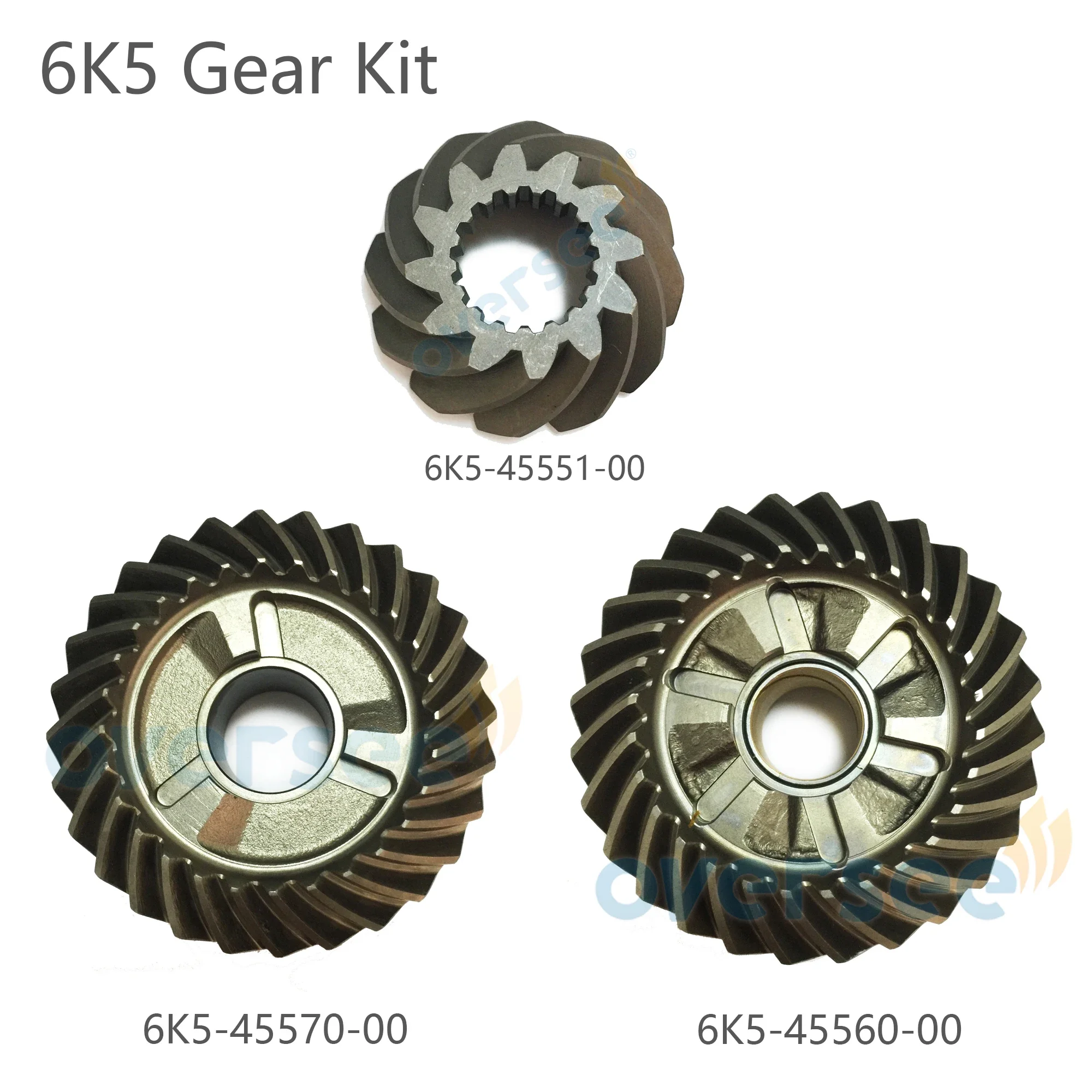 OVERSEE Gear Kit 6K5-45551 6K5-45560 6K5-45571 For Yamaha Outboard Engine 2 Stroke 60HP Parsun Engine