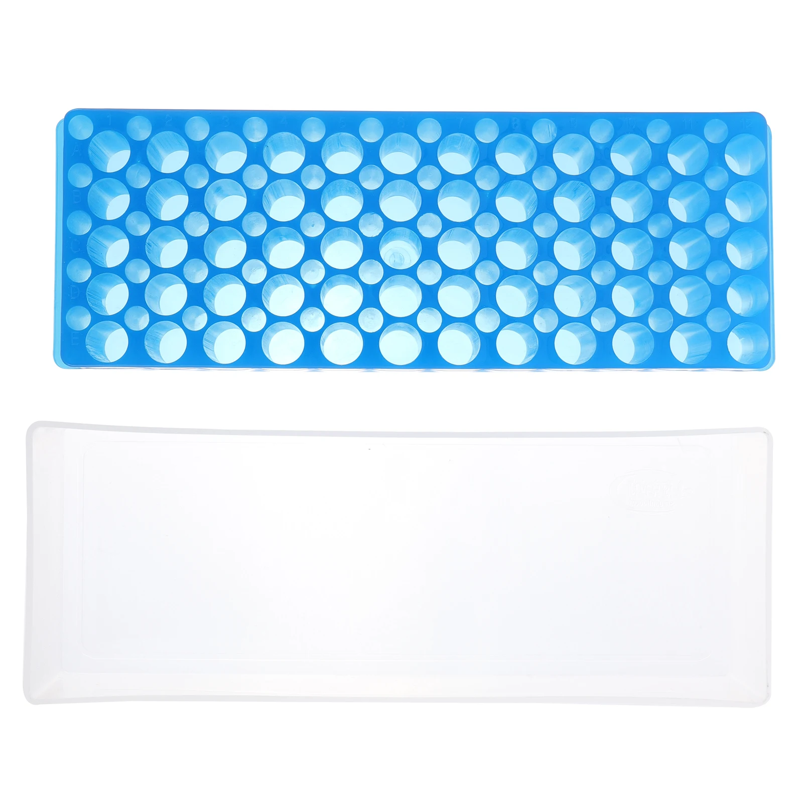 

1pc Test Tube Rack Laboratory Holder Stand for 60 Cell Tubes Max Diameter 0.5ml 1.5ml Plastic Organzier Tube