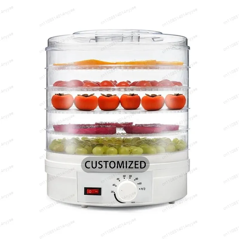 345W Electric Food Dehydrator - Mini High-Efficiency Fruit & Vegetable Dryer, for Home Meat Jerky, Pet Treats & Snacks Making