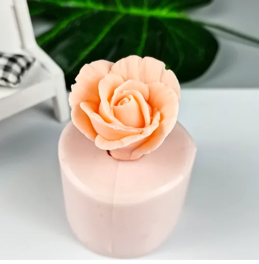 Bloom Rose Cupcake Mold Flower 3D Soap Making DIY Wedding Cake Jelly Candy Decoration Craft Baking Tools