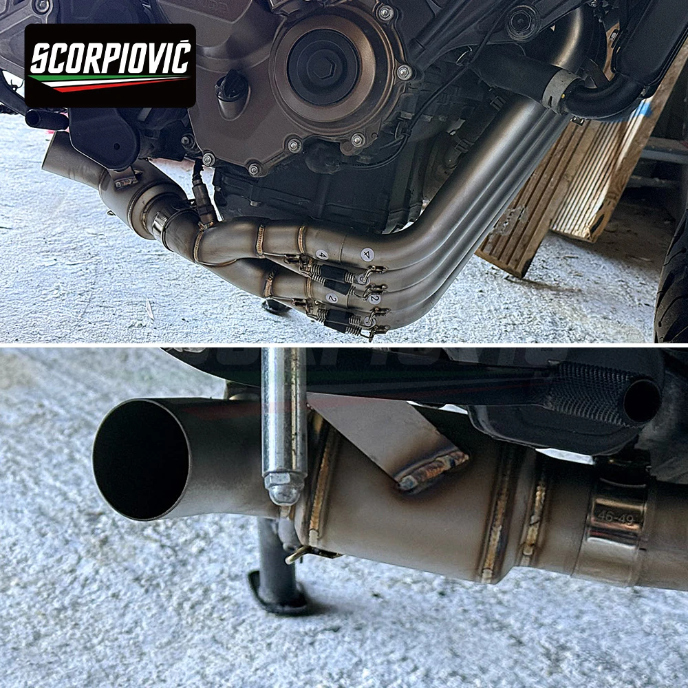 Motorcycle exhaust header For CBR650R CBR650F CB650R CB650F 2014-2026 Modified Front Link Pipe Escape